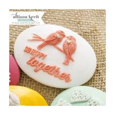   Díszítőelem, Happy Together Cameo Set – White / Designer cameos (3 db)