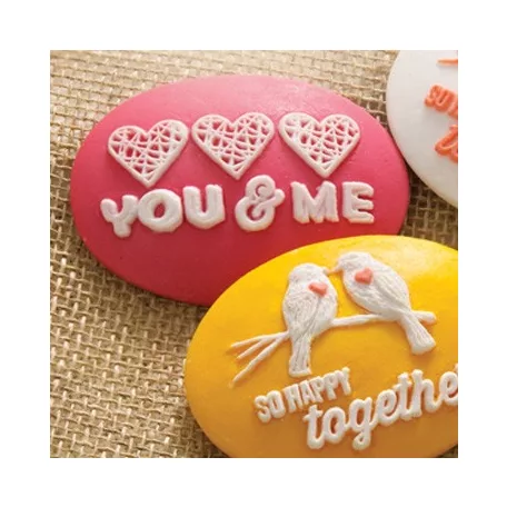 Díszítőelem, You&Me - Coral / Designer cameos (3 db)