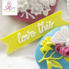   Díszítőelem, Love This Banner - Green / Designer cameos (8 db)