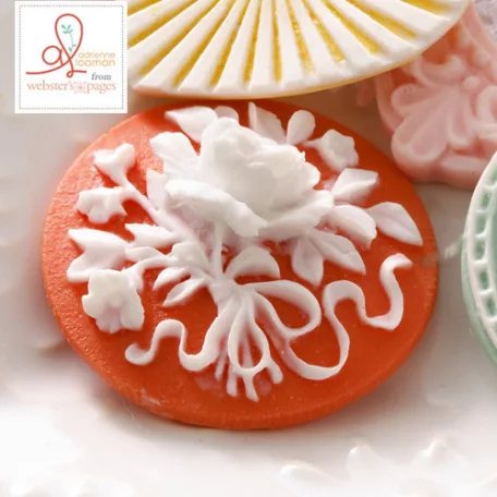 Díszítőelem, Floral Circle / Designer cameos (3 db)