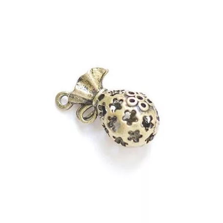 Díszítőelem, fém medál, Magic bag / Metal Charms (1 db)