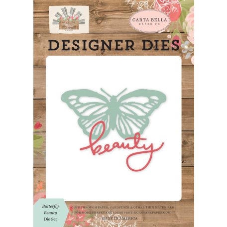 Echo Park vágósablon - Butterfly Beauty - Designer Dies (1 csomag)