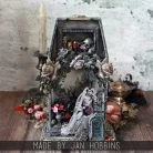 Díszítőelem, matrica, Remnant Rubs / Idea-ology Tim Holtz Halloween (2 ív)