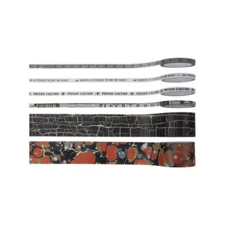 Díszítőelem, dekorációs ragasztószalag, Design Tape (6x5.49m) / Idea-ology Tim Holtz Halloween (6 db)