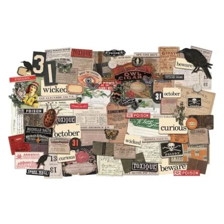 Díszítőelem, Ephemera Pack  / Idea-ology Tim Holtz Halloween (1 csomag)