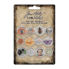   Díszítőelem, Mini Flair / Idea-ology Tim Holtz Halloween (1 csomag)