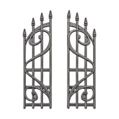   Díszítőelem, Ornate Gates / Idea-ology Tim Holtz Halloween (2 db)