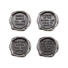   Díszítőelem, Quote Seals / Idea-ology Tim Holtz Halloween (4 db)