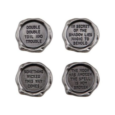 Díszítőelem, Quote Seals / Idea-ology Tim Holtz Halloween (4 db)