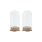 Díszítőelem, üveg kupola, Dome Small / Idea-ology Tim Holtz (2 db)