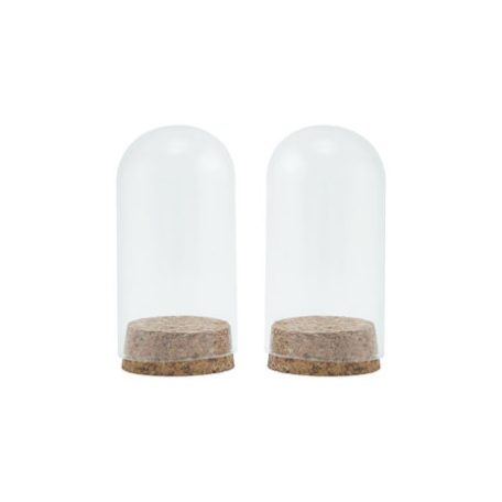 Díszítőelem, üveg kupola, Dome Small / Idea-ology Tim Holtz (2 db)