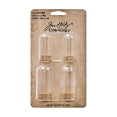   Díszítőelem, üveg kupola, Corked Domes / Idea-ology Tim Holtz (4 db)