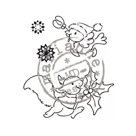 Szilikonbélyegző , Merry Little Christmas Eline's Hurry Home/ Marianne Design Clear Stamp (1 csomag)