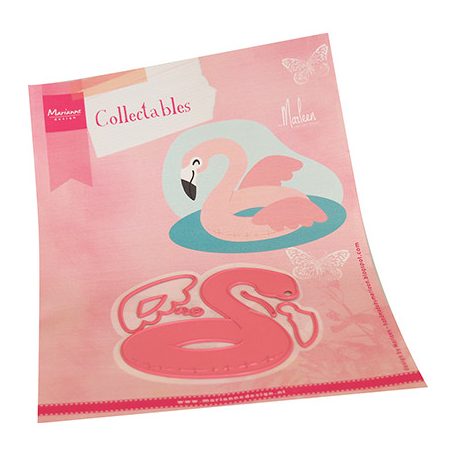 Vágósablon, Flamingo float by Marleen / Marianne Design Collectable (1 csomag)