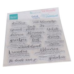   Szilikonbélyegző , Droom en geniet / Marianne Design Clear Stamps (1 csomag)