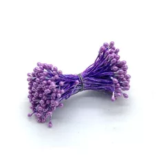   Porzó / Bibe - virág készítéshez - HC Stamen / Purple - Lila (144 db)
