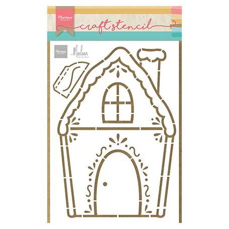 Stencil , Gingerbread house by Marleen / Marianne Design Craft stencils (1 db)