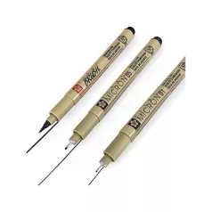   Sakura Pigma Micron készlet , (01, 05, brush) / Sakura Pigma Micron (3 db)