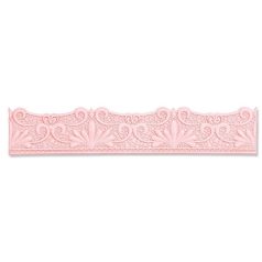   SIZZIX 3D domborító mappa 665744, Lace Border / Sizzix 3-D Impresslits Embossing Folder (1 csomag)