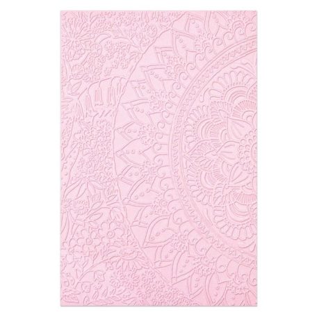 SIZZIX 3D domborító mappa 665597, Half Mandala / Sizzix 3-D Impresslits Embossing Folder (1 csomag)