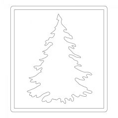   SIZZIX vágósablon 660985 - Evergreen - Tim Holtz - Bigz Die (1 db)