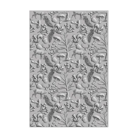 SIZZIX 3D domborító mappa 666039, Winter Woodland / Sizzix 3-D Impresslits Embossing Folder (1 csomag)