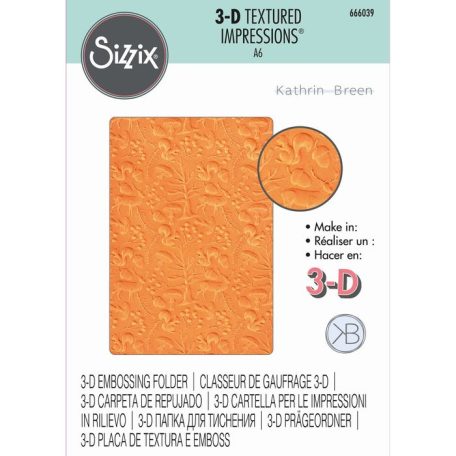 SIZZIX 3D domborító mappa 666039, Winter Woodland / Sizzix 3-D Impresslits Embossing Folder (1 csomag)