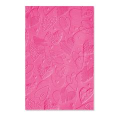   SIZZIX 3D domborító mappa 666038, Mark Making Hearts / Sizzix 3-D Impresslits Embossing Folder (1 csomag)