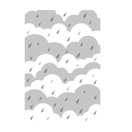 SIZZIX 3D domborító mappa 666037, Rain Clouds / Sizzix 3-D Impresslits Embossing Folder (1 csomag)