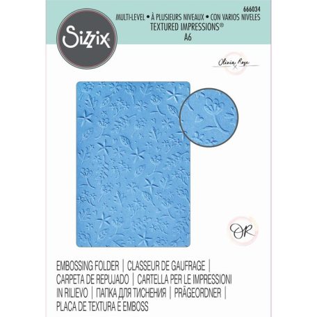 SIZZIX 3D domborító mappa 666034, Drifting Leaves / Sizzix 3-D Impresslits Embossing Folder (1 csomag)
