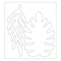 SIZZIX vágósablon 666028 - Doodle Leaves - Bigz Die (1 db)