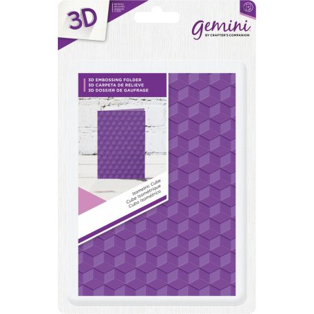 3D Domborító mappa , Isometric Cube / Gemini Embossing Folder (1 db)