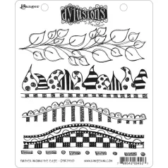   Gumibélyegző , Further around the edge / Dylusions cling stamp (1 db)