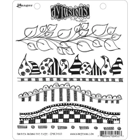 Gumibélyegző , Further around the edge / Dylusions cling stamp (1 db)