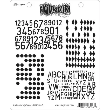 Gumibélyegző , Basic backgrounds / Dylusions cling stamp (1 db)
