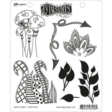 Gumibélyegző , Doodle parts / Dylusions cling stamp (1 db)