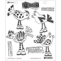   Gumibélyegző , Put A Bird On It / Dylusions cling stamp (1 db)