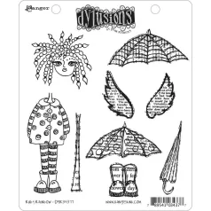 Gumibélyegző , Ruby rainbow / Dylusions cling stamp (1 db)