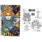 Gumibélyegző , High Tea / Dylusions cling stamp (1 db)