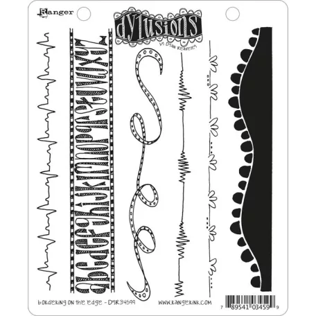 Gumibélyegző , Bordering on the edge / Dylusions cling stamp (1 db)