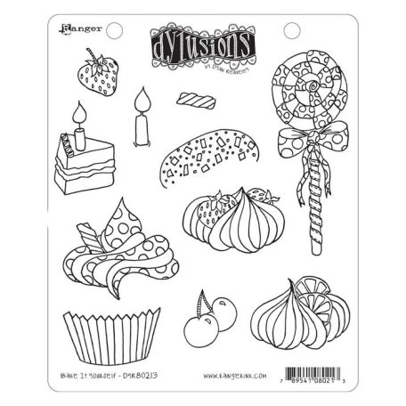 Gumibélyegző , Bake It Yourself / Dylusions cling stamp (1 db)