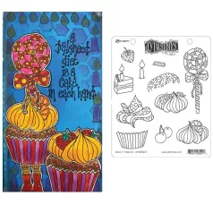   Gumibélyegző , Bake It Yourself / Dylusions cling stamp (1 db)