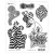 Gumibélyegző , Stripy Curlicues / Dylusions cling stamp (1 db)