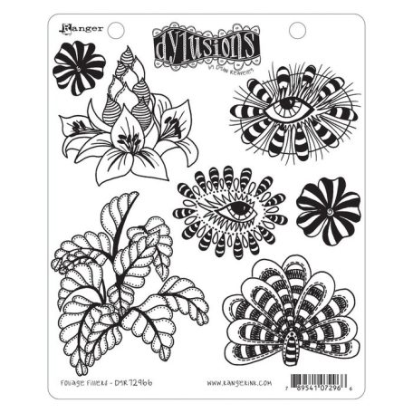 Gumibélyegző , Foliage Fillers / Dylusions cling stamp (1 db)