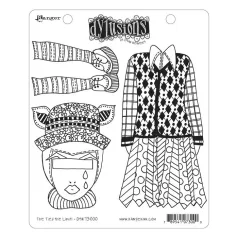   Gumibélyegző , The Ties The Limit! / Dylusions cling stamp (1 db)
