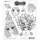 Gumibélyegző , Hats off to Christmas / Dylusions cling stamp (1 db)