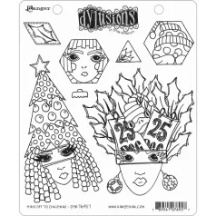   Gumibélyegző , Hats off to Christmas / Dylusions cling stamp (1 db)