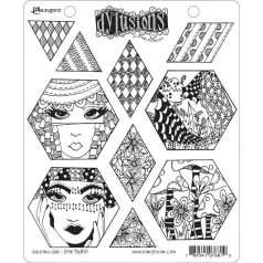   Gumibélyegző , Quiltalicious / Dylusions cling stamp (1 db)
