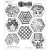 Gumibélyegző , A heck of hexies / Dylusions cling stamp (1 db)