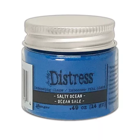 Ranger Distress embossing glaze - Salty ocean - Fényes átlátszó domborítópor - Tim Holtz (1 db)